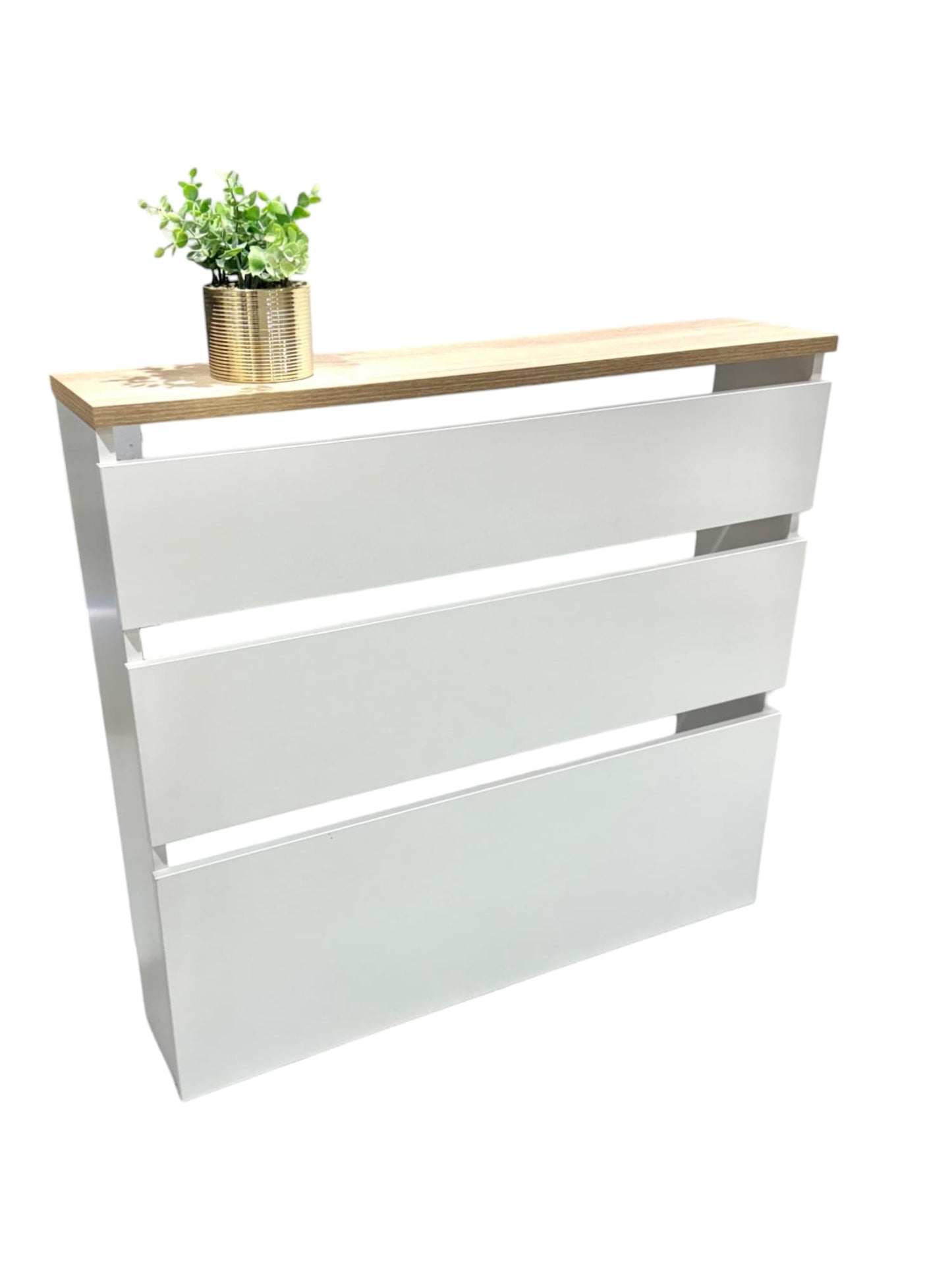 Cubre radiador Hermes Blanco/Roble 90 cm