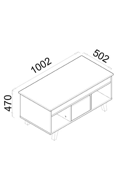 Mesa de centro serie nórdica Sif