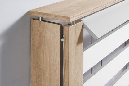 Cubre radiador Hércules Blanco/Roble 90cm