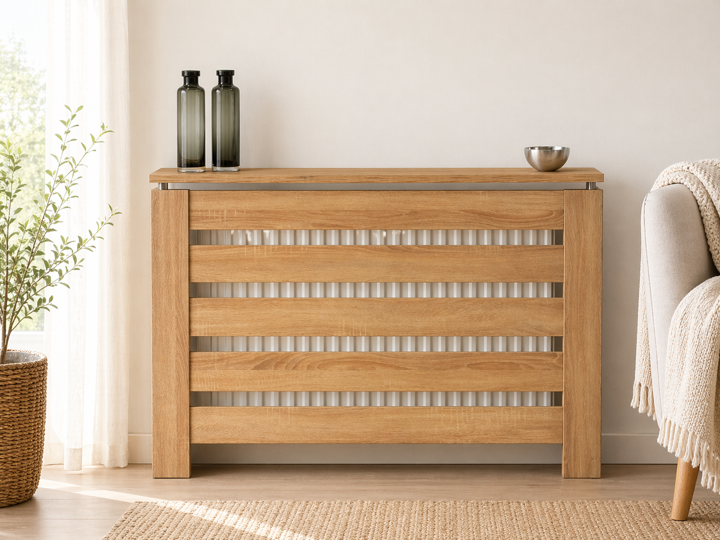 Cubre radiador Hércules Roble 120cm