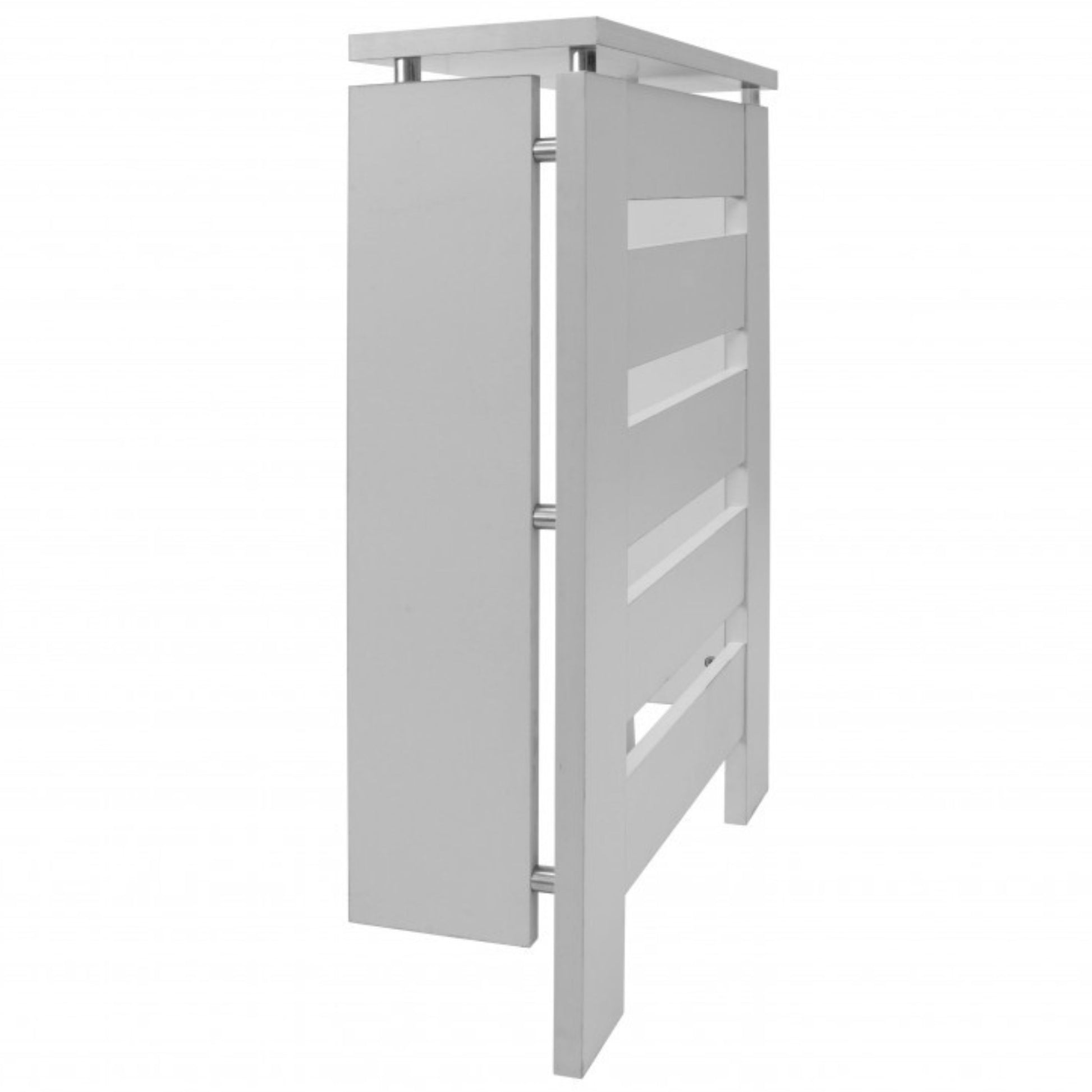 Cubre radiador Hércules Blanco 60cm vista lateral - D&J Muebles Kit