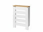 Cubre radiador Hércules Blanco/Roble 60cm