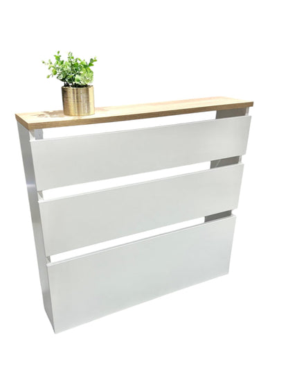Cubre radiador Hermes Blanco/Roble 90 cm