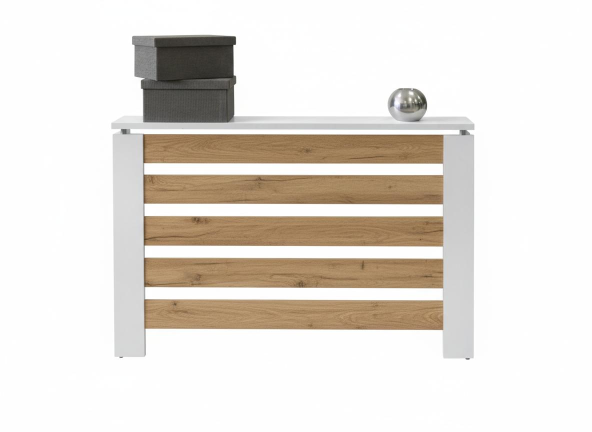 Cubre radiador Hércules Blanco/Roble 120cm