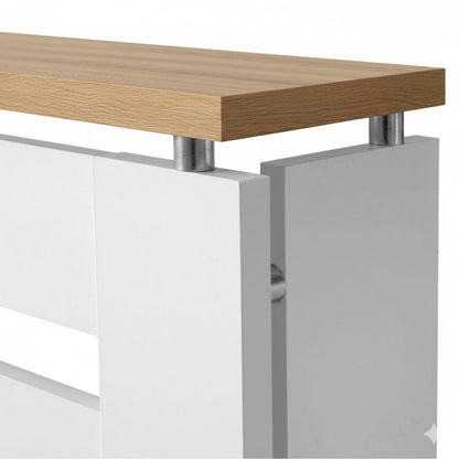 Cubre radiador Hércules Blanco/Roble 90cm