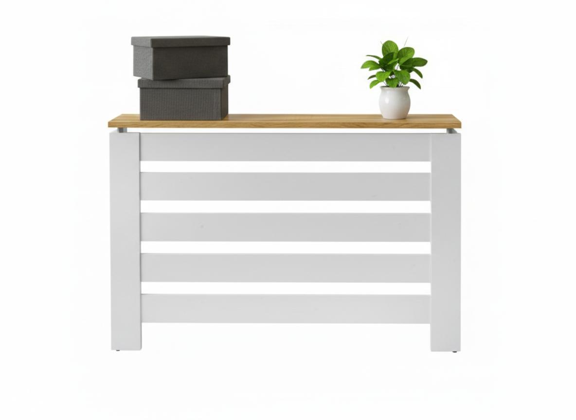 Cubre radiador Hércules Blanco/Roble 120cm