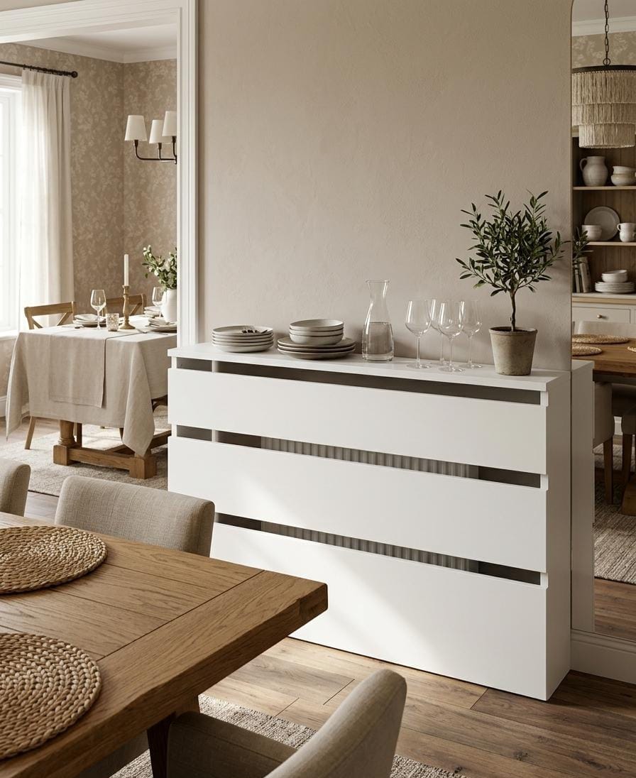 Cubre radiador Hermes Blanco 90 cm